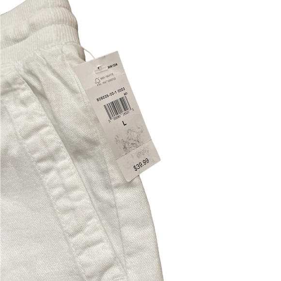 NWT Gap Lounge Casual Beach White Bottom Shorts (size L) - Picture 3 of 7
